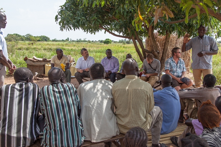 Schulung in biologischem Anbau in der Region Atiak, Uganda