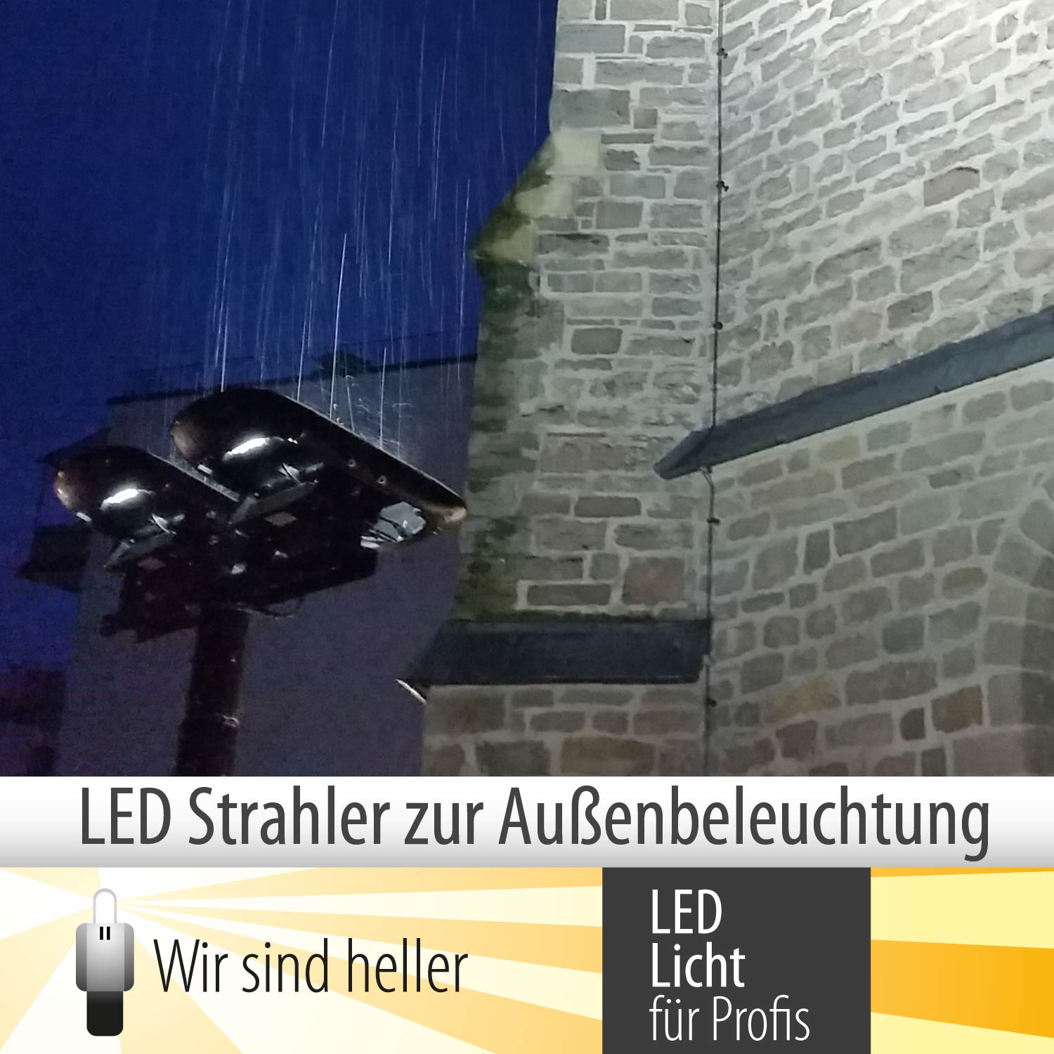 "Wir sind heller" plant und setzt LED Außenbeleuchtung für Industrie undöffentliche Gebäud "Wir sind heller" plant und setzt LED Außenbeleuchtung für Industrie undöffentliche Gebäud