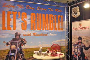 Reuthers Motorcycle Tours Stand