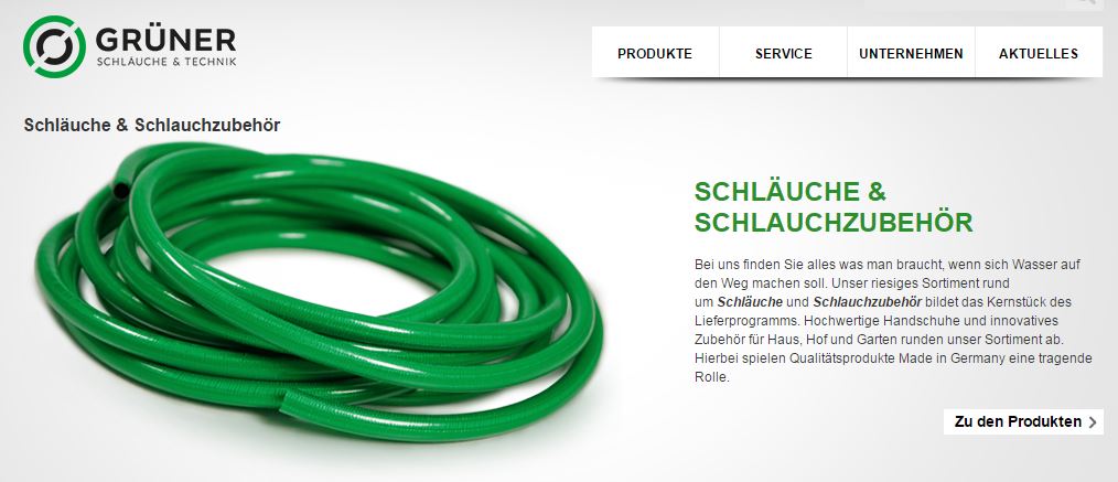 Grüner-Tech, Schlauch, Schläuche,