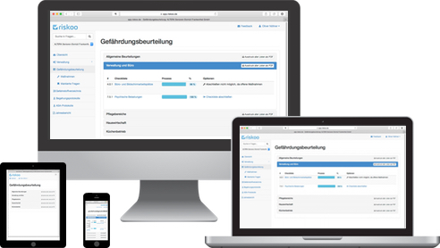riskoo . Webanwendung für Gefährdungsbeurteilungen riskoo . Webanwendung für Gefährdungsbeurteilungen
