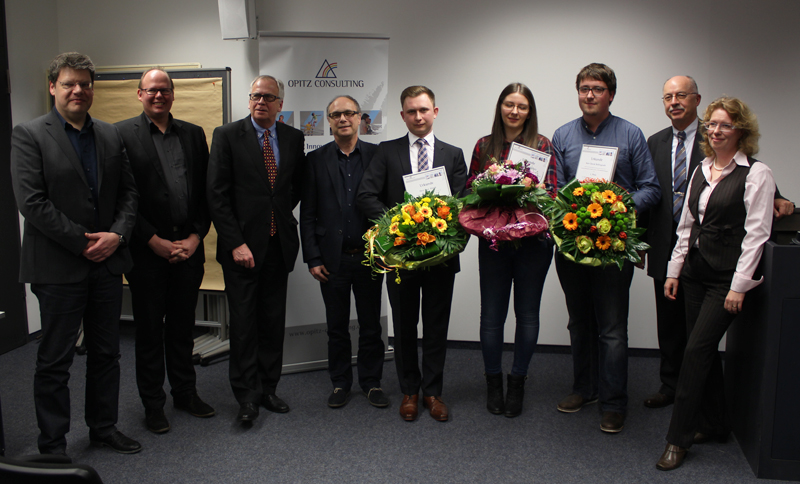 Die Preisträger/innen des OPITZ CONSULTING Innovationspreis für Informatik