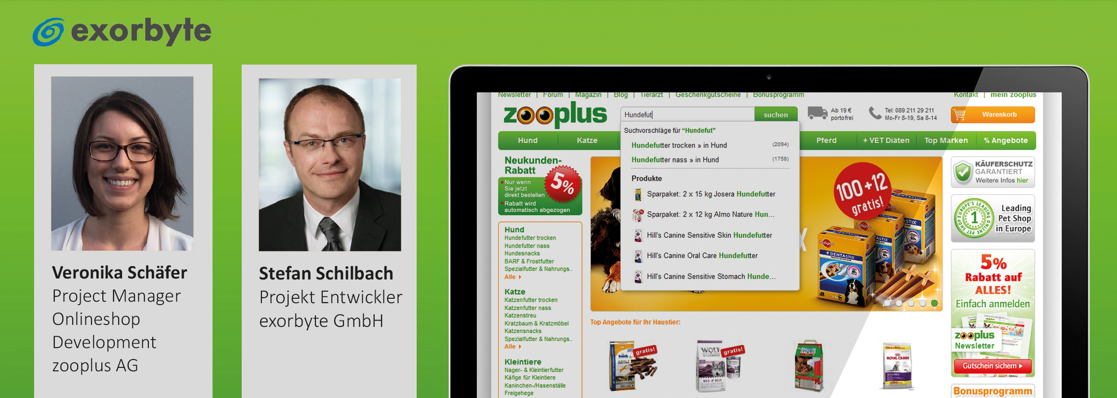 zooplus setzt auf exorbyte commercesearch zur Shop-Suche zooplus setzt auf exorbyte commercesearch zur Shop-Suche
