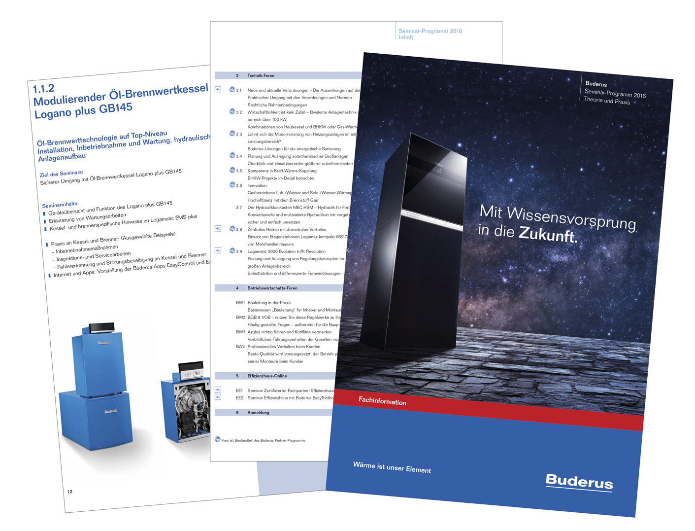 Buderus Schulungsprogramm 2016 Buderus Schulungsprogramm 2016