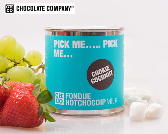 Schokoladenfondue aus der Dose Schokoladenfondue aus der Dose