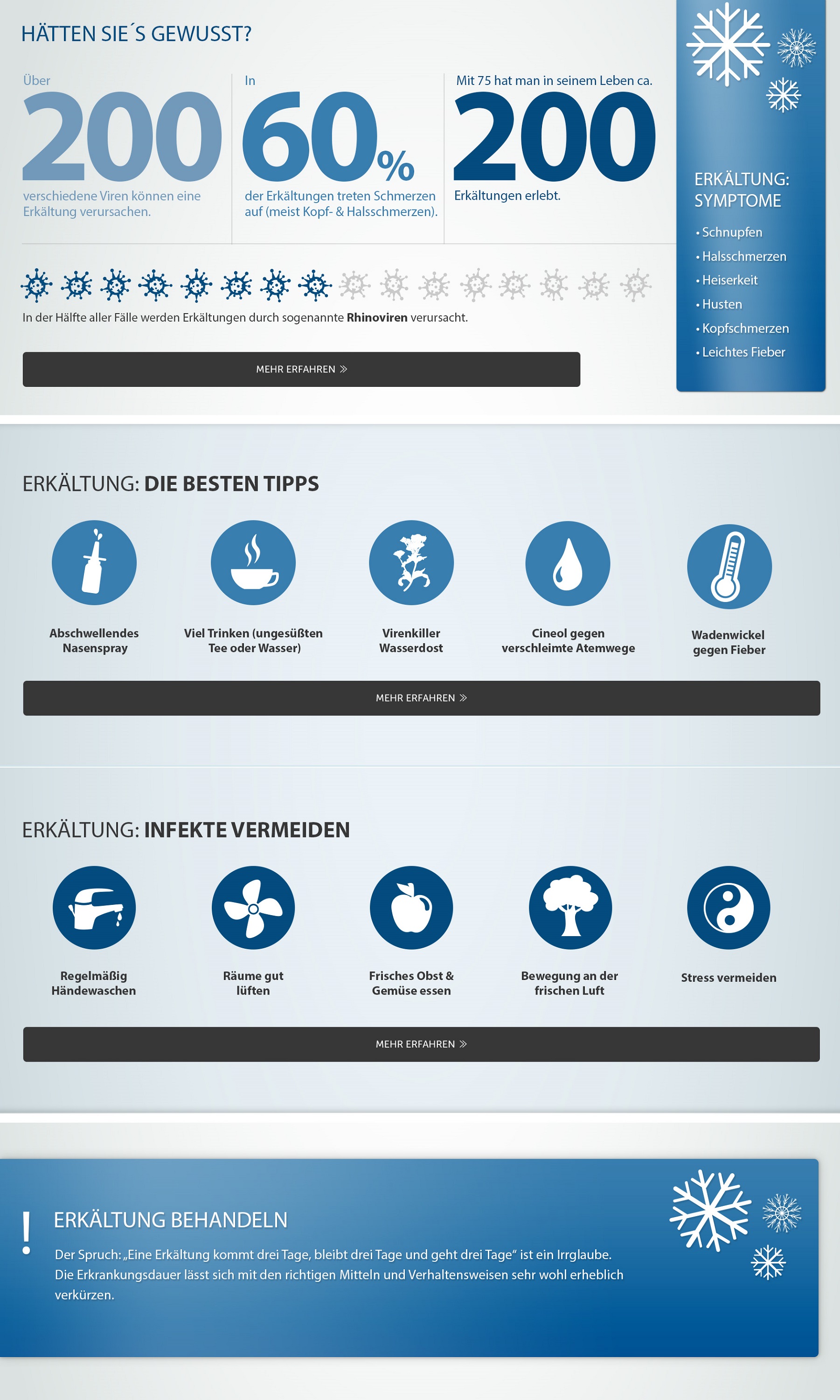 Infografik Erkältung Infografik Erkältung
