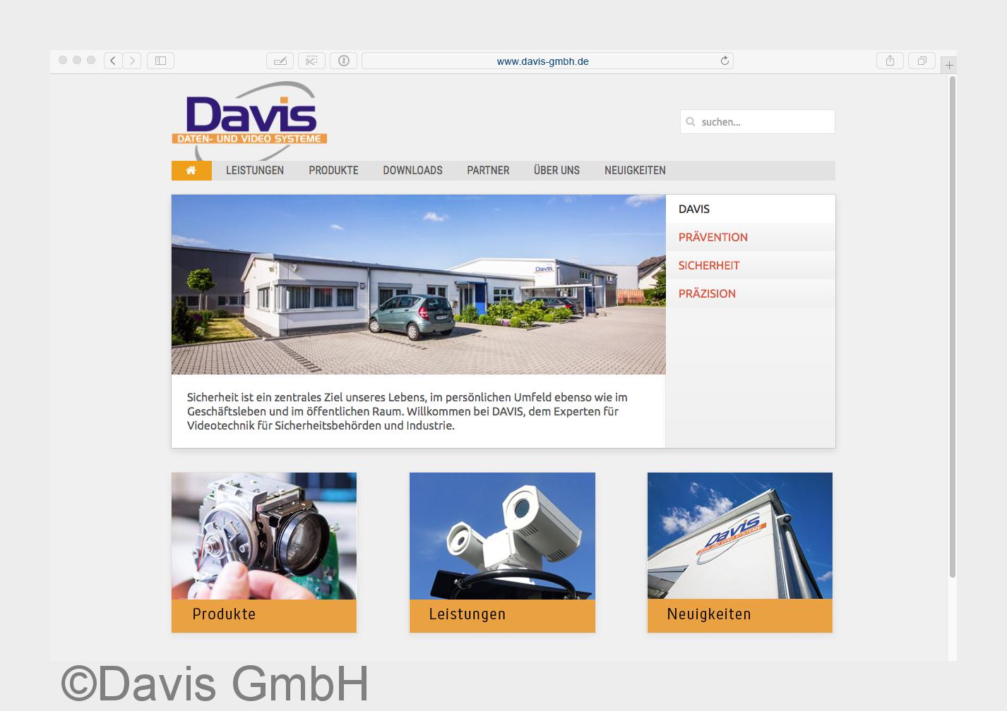 Informationen und Service zum Thema Videosystemtechnik unter www.davis-gmbh.de (Bildquelle: Davis Gm Informationen und Service zum Thema Videosystemtechnik unter www.davis-gmbh.de (Bildquelle: Davis Gm