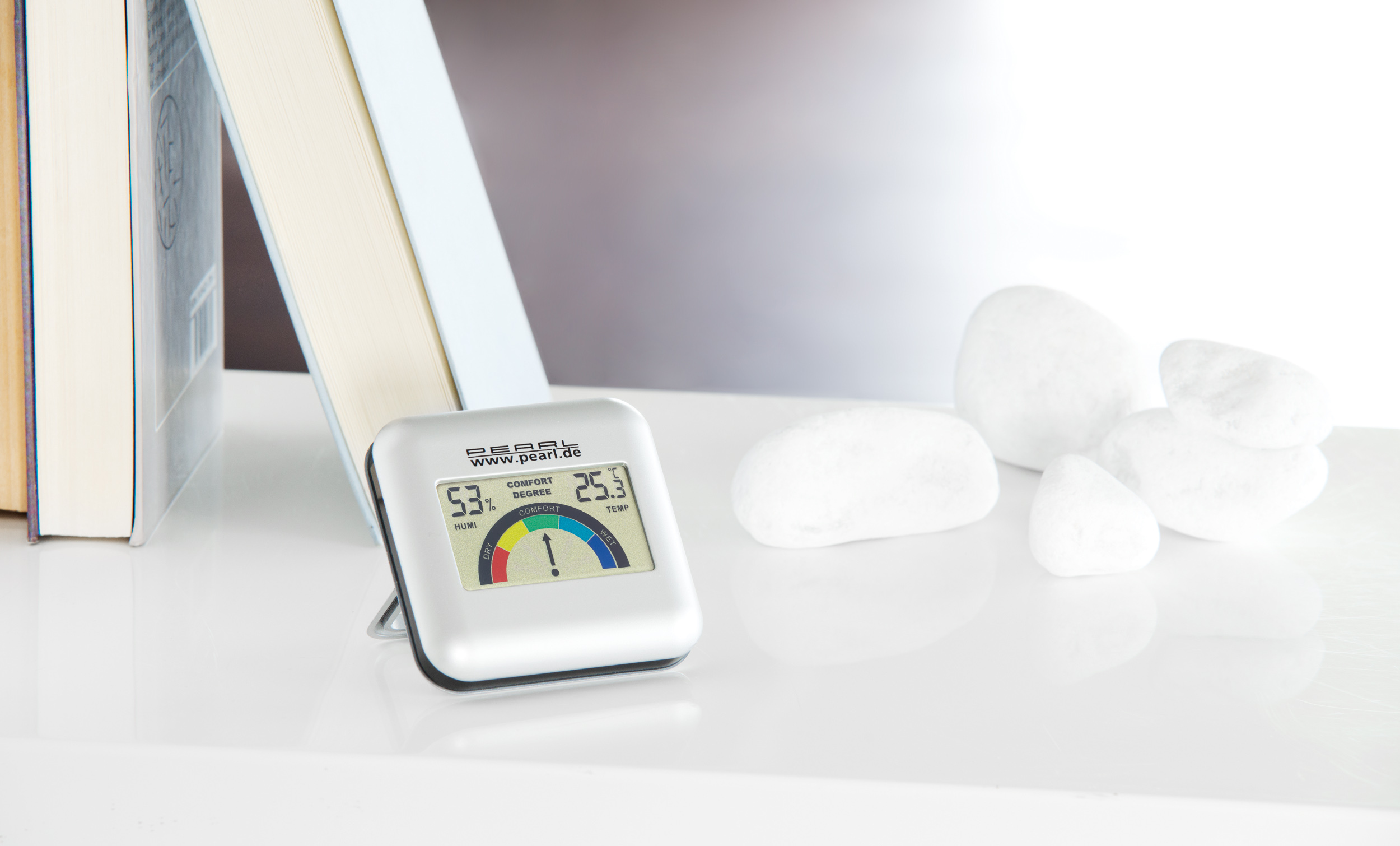 Mini-Hygrometer und Thermometer