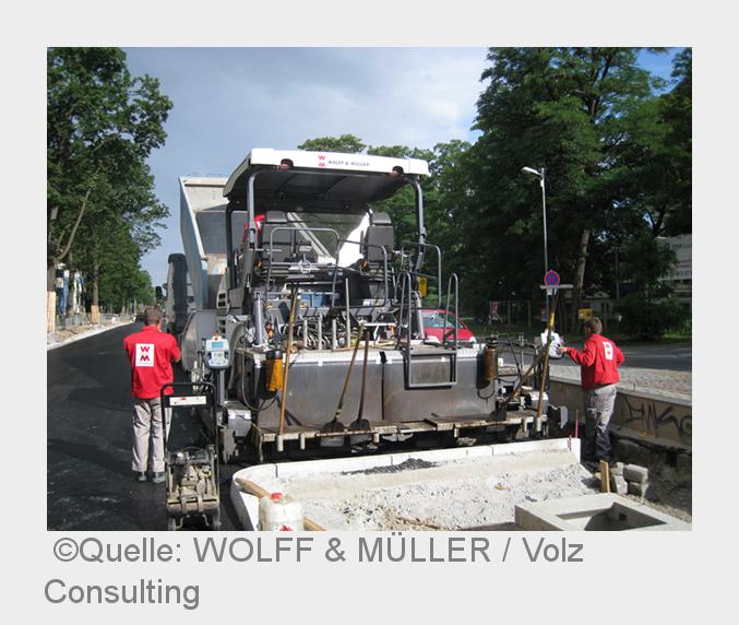 BPO ASPHALT verbessert die Prozesse im Straßenbau (Bildquelle: Quelle: WOLFF& MÜLLER / Volz Cons
