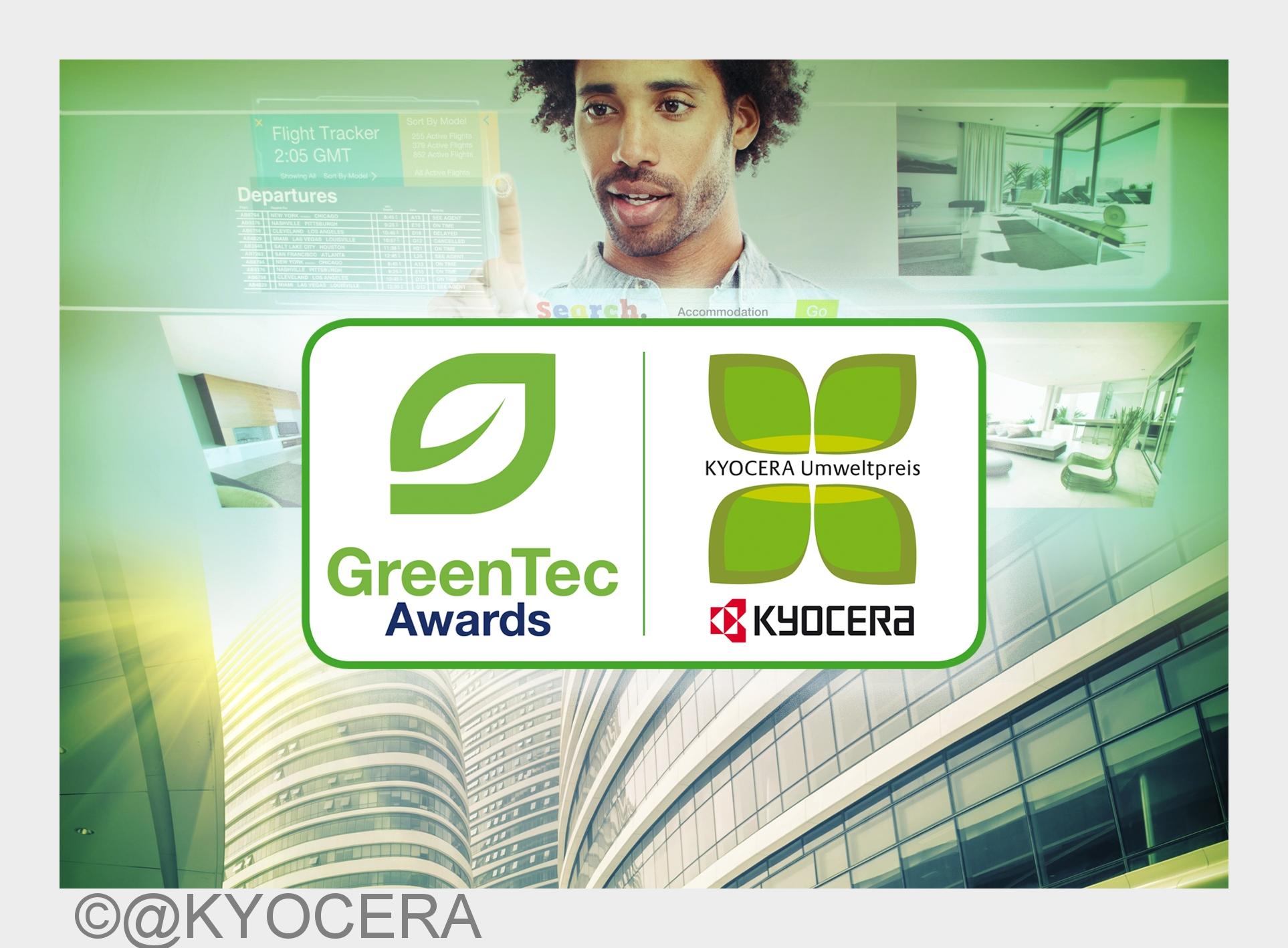 Der KYOCERA Umweltpreis wird am 29. Mai 2016 auf den GreenTec Awards in München verliehen (Bildquell
