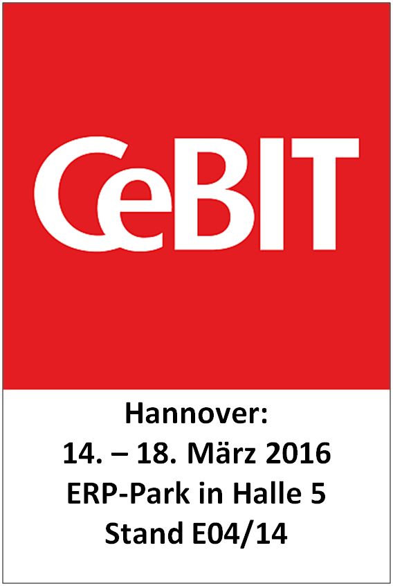 Auf der CeBIT (14.?18. März 2016 in Hannover) ist das VlexPlus Team im ERP-Park in Halle 5 am Stan