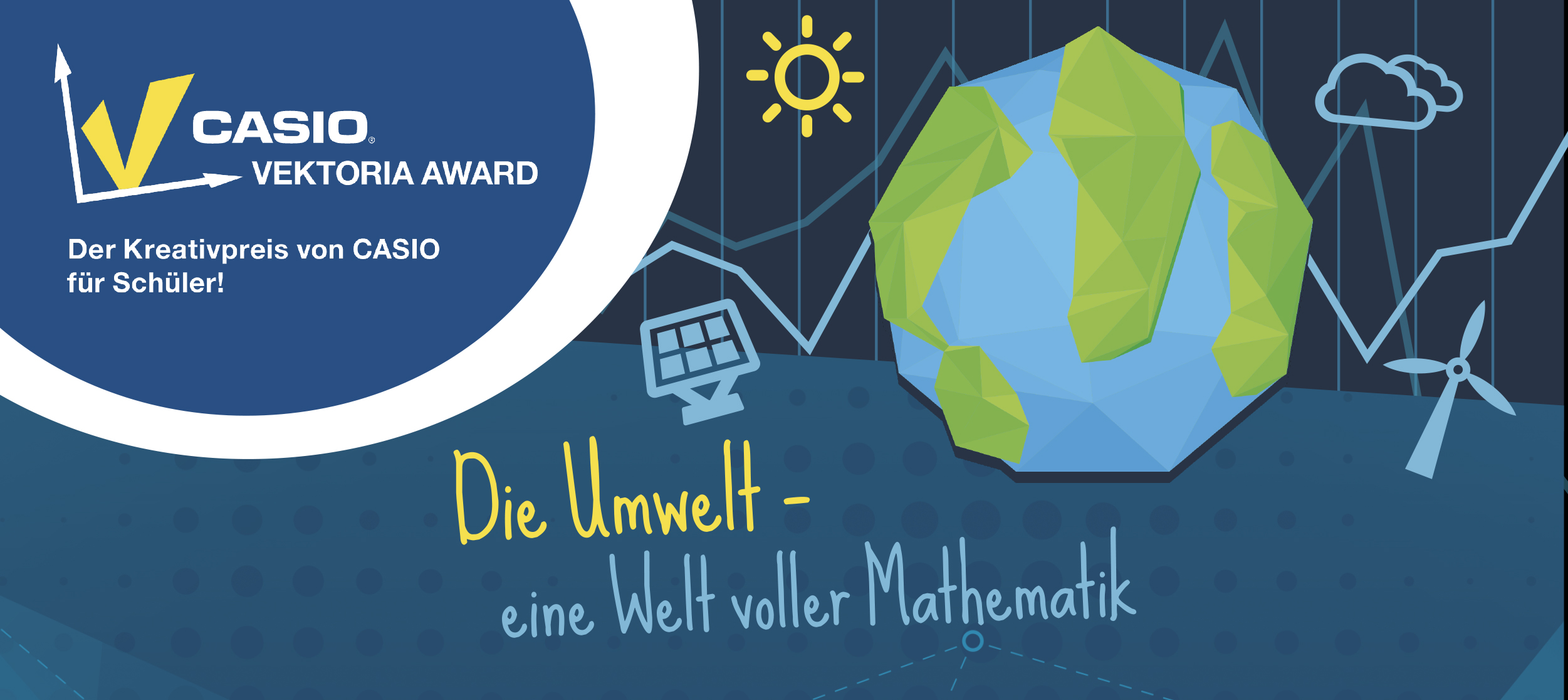 Die Umwelt, eine Welt voller Mathematik? Kreativpreis Vektoria Award von CASIO für Schüler gestartet Die Umwelt, eine Welt voller Mathematik? Kreativpreis Vektoria Award von CASIO für Schüler gestartet