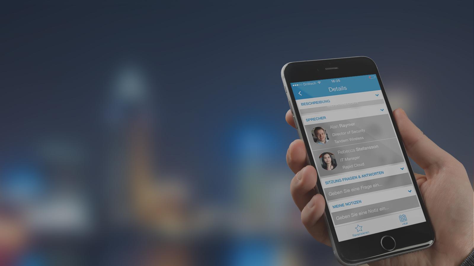 Mobile Event App im Einsatz