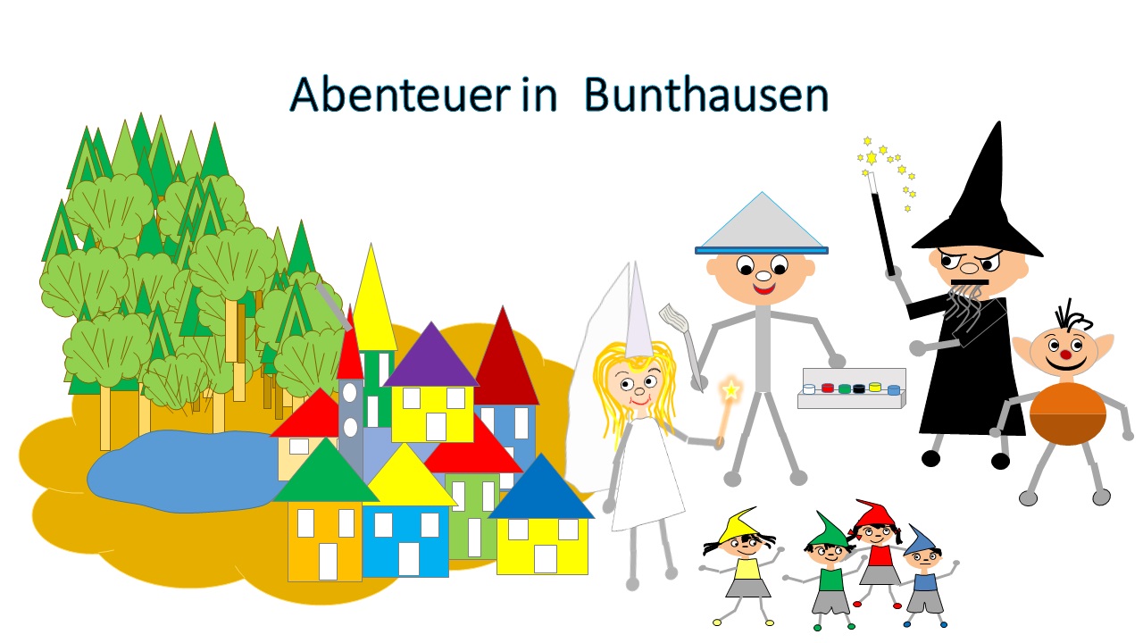 Kinder App EduMonkey - Abenteuer in Bunthausen unterstützt beim Einschulungstest