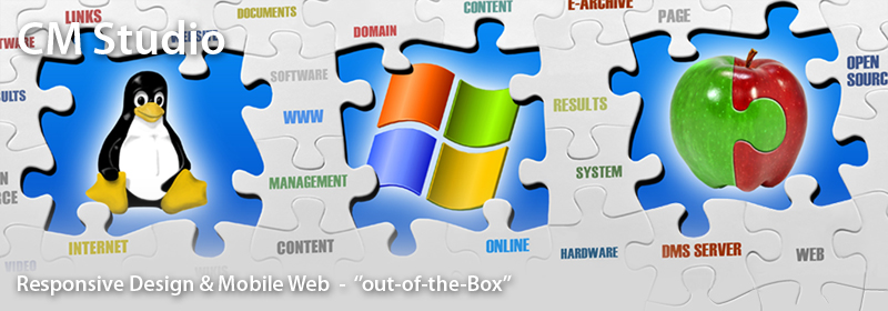 CM Studio - Content Management mit dual-responsiver Design-Architektur - 'out-of-the-box' CM Studio - Content Management mit dual-responsiver Design-Architektur - 'out-of-the-box'