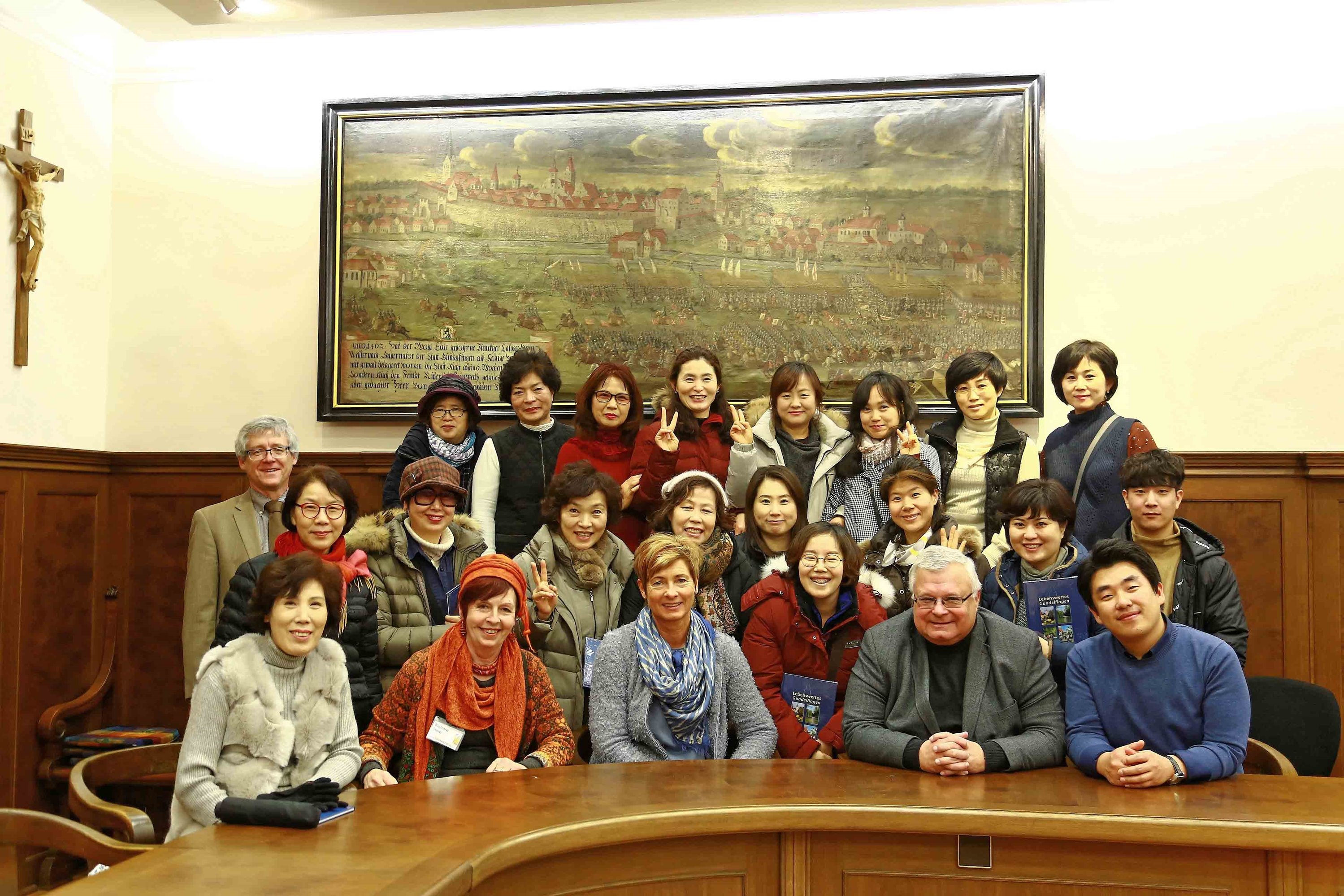 Koreanische Floristen im Rosenschloss Koreanische Floristen im Rosenschloss