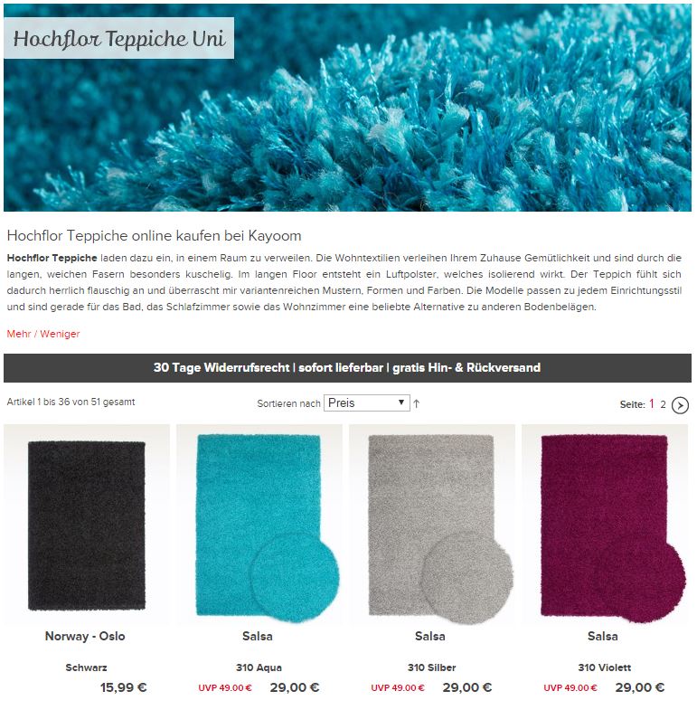 Hochflor Teppiche, Design Teppiche, Kayoom, Hochflor Teppiche, Design Teppiche, Kayoom,