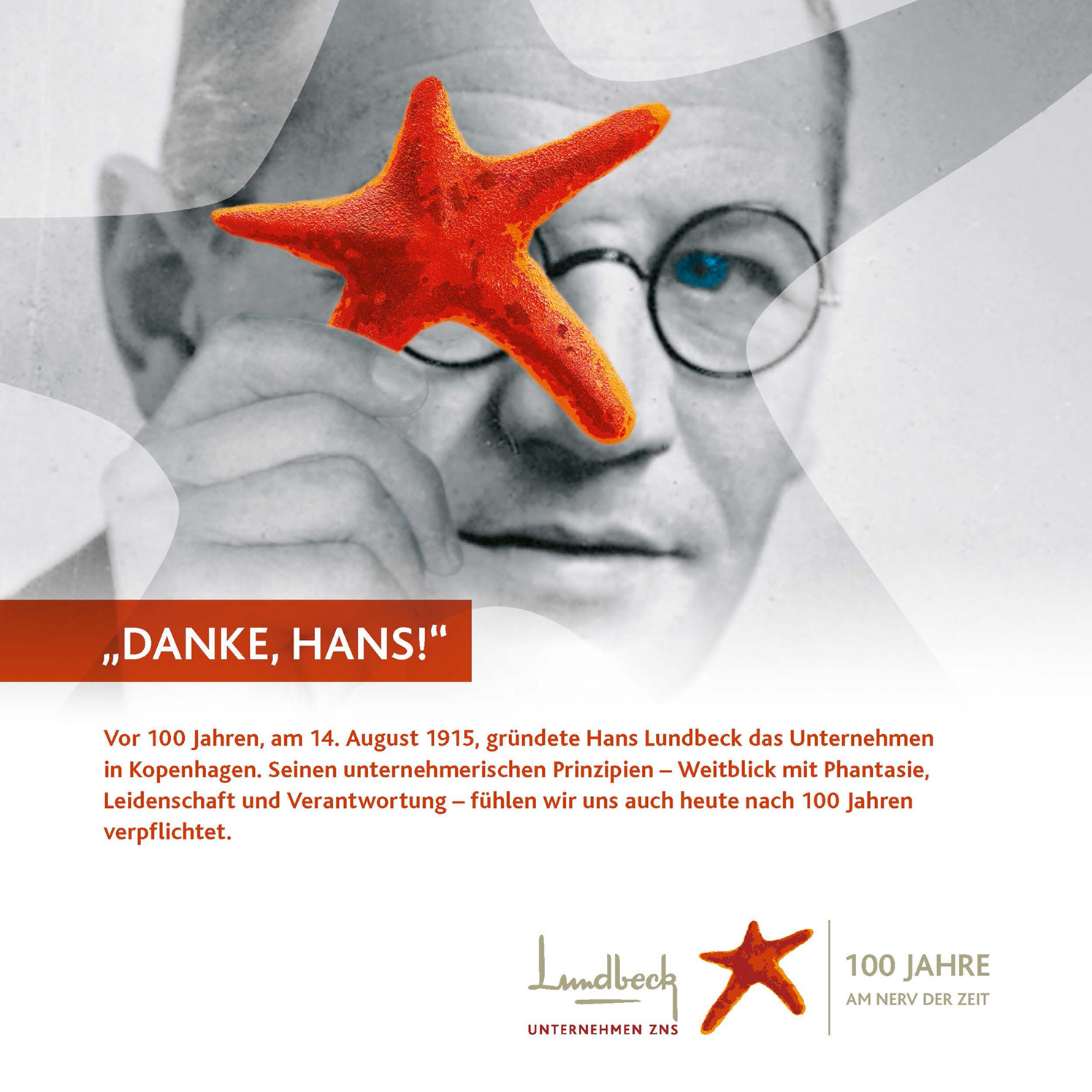 Lundbeck feiert 100-jähriges Firmenjubiläum - BRAND HEALTH hat die Kampagne dazu entwickelt
