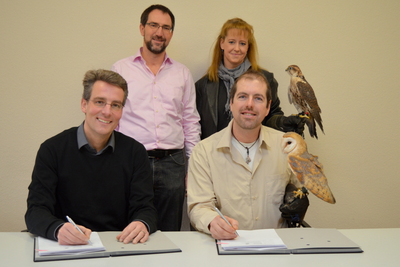 Christoph M. Hartmann (l.), Ralph Grieblinger (r.), Thomas Hellingrath (h.l.) und Birte Grieblinger 