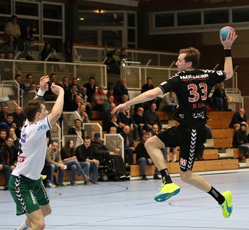 (Foto: hl-studios, Erlangen): HC Erlangen: Nikolai Link gegen die SC DHfK Leipzig bester Werfer