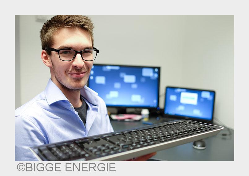 Ausbildung zum Informatikkaufmann bei BIGGE ENERGIE. (Bildquelle: BIGGE ENERGIE) Ausbildung zum Informatikkaufmann bei BIGGE ENERGIE. (Bildquelle: BIGGE ENERGIE)