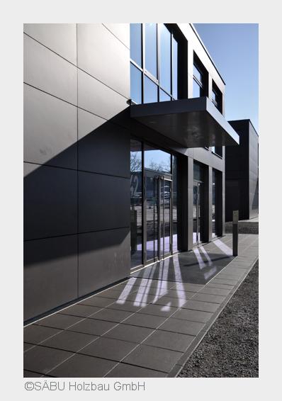 Hybridgebäude?eine innovative Kombination der Baustoffe Holz - Beton - Stahl (Bildquelle: SÄBU Holzb Hybridgebäude?eine innovative Kombination der Baustoffe Holz - Beton - Stahl (Bildquelle: SÄBU Holzb