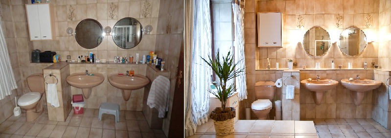 Home Staging Beispiel Vorher-Nachher Home Staging Beispiel Vorher-Nachher