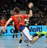 (Foto: hl-studios, Erlangen): HC Erlangen: Nikolai Link war wieder einer der besten Werfer (Foto: hl-studios, Erlangen): HC Erlangen: Nikolai Link war wieder einer der besten Werfer
