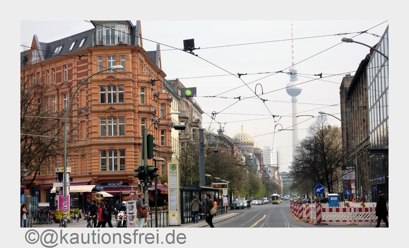 Oranienburger Straße in Berlin (Bildquelle: @kautionsfrei.de)