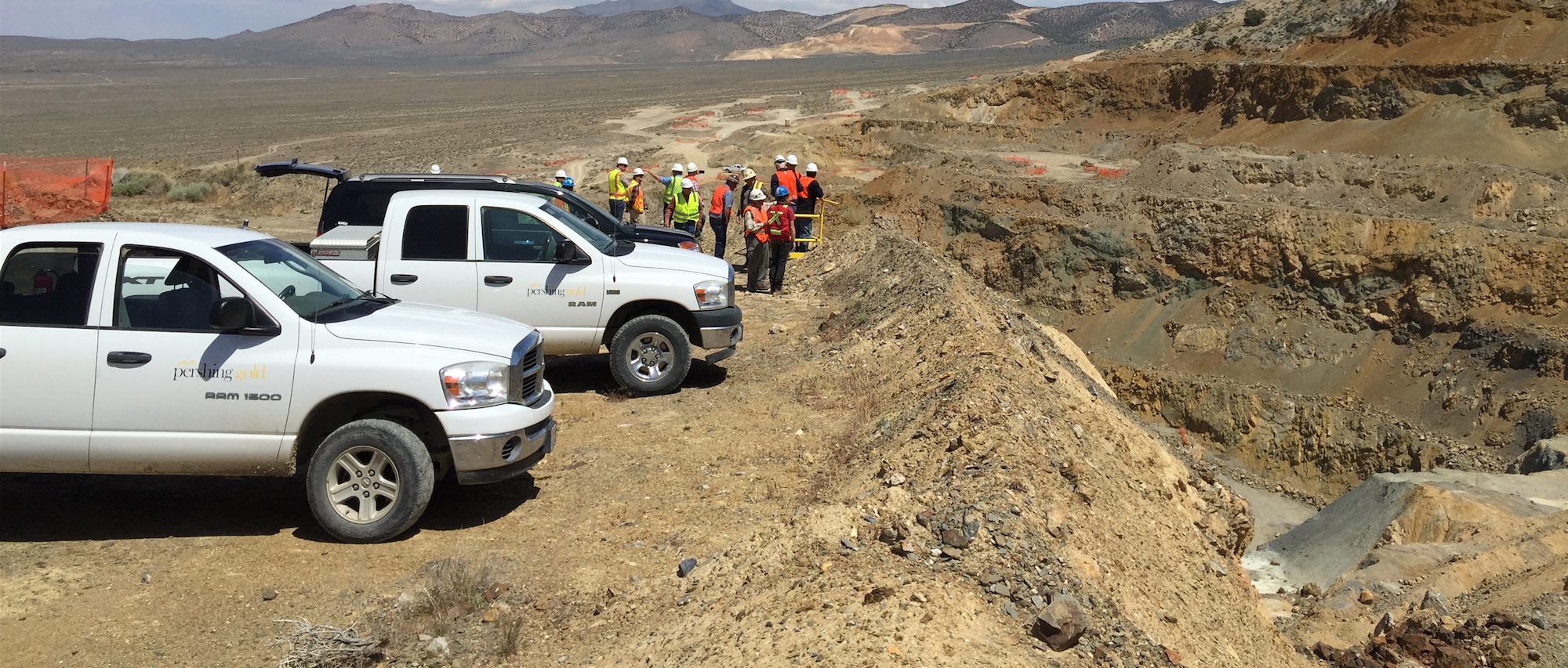 Pershing Gold Tagebau Relief Canyon