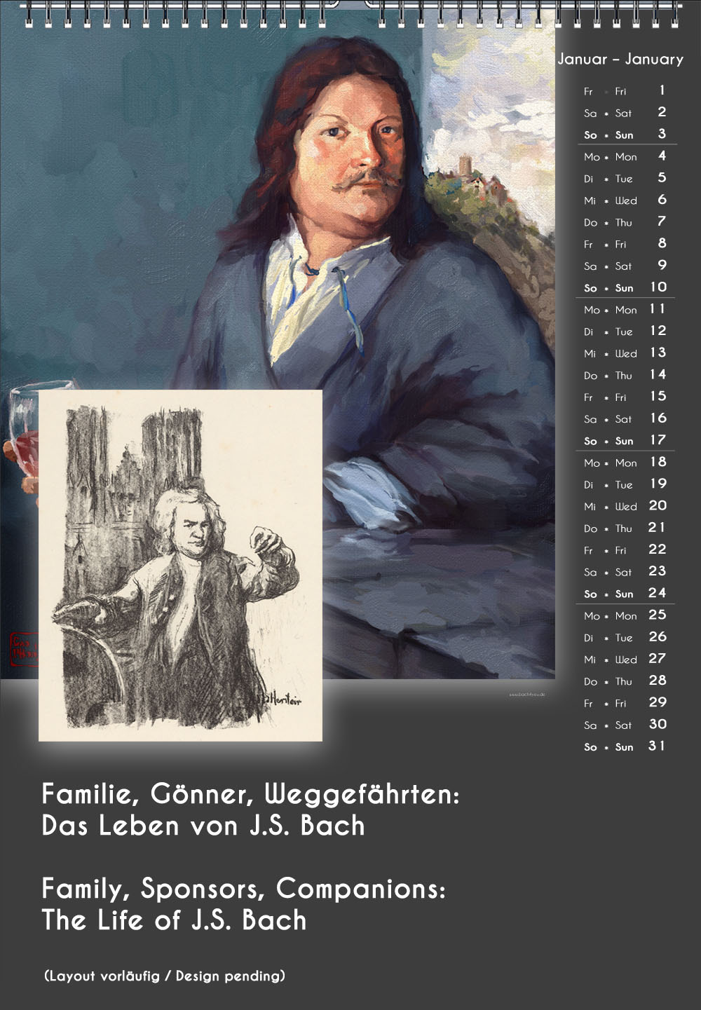 Ein cooles Musiker-Geschenk: Eine Auswahl an 99 Kalendern.