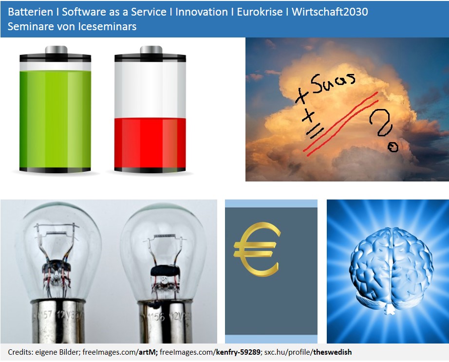 SaaS, Batterien, Innovation, Eurokrise und Wirtschaft 2010 für Entscheider ein großes Angebot in 201