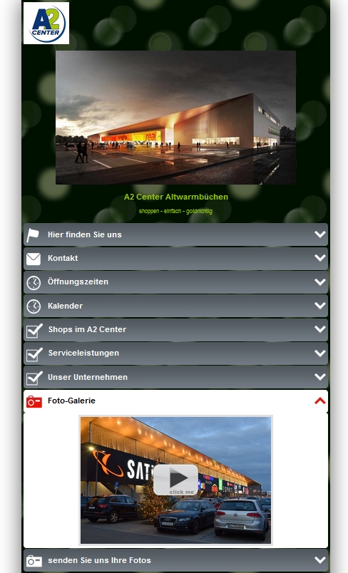 Die teggee-Page des A2 Centers in Altwarmbüchen