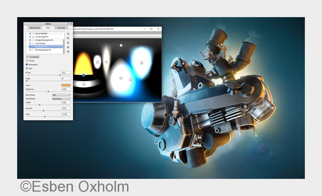 Neue Updates des KeyShot HDRI-Editors ermöglichen mehr Pin-Stile und höhere Geschwindigkeitsleistung