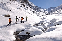 Schneeschuhwandern im Vinschgau.