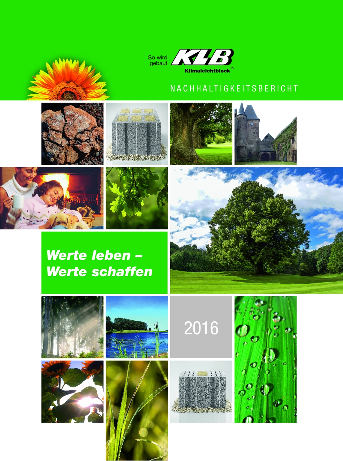 Novum: Als erster Leichtbeton-Hersteller präsentiert KLB-Klimaleichtblock jetzt einen umfassenden Na Novum: Als erster Leichtbeton-Hersteller präsentiert KLB-Klimaleichtblock jetzt einen umfassenden Na