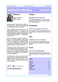 Newsletter SERVICE TRENDS 012016