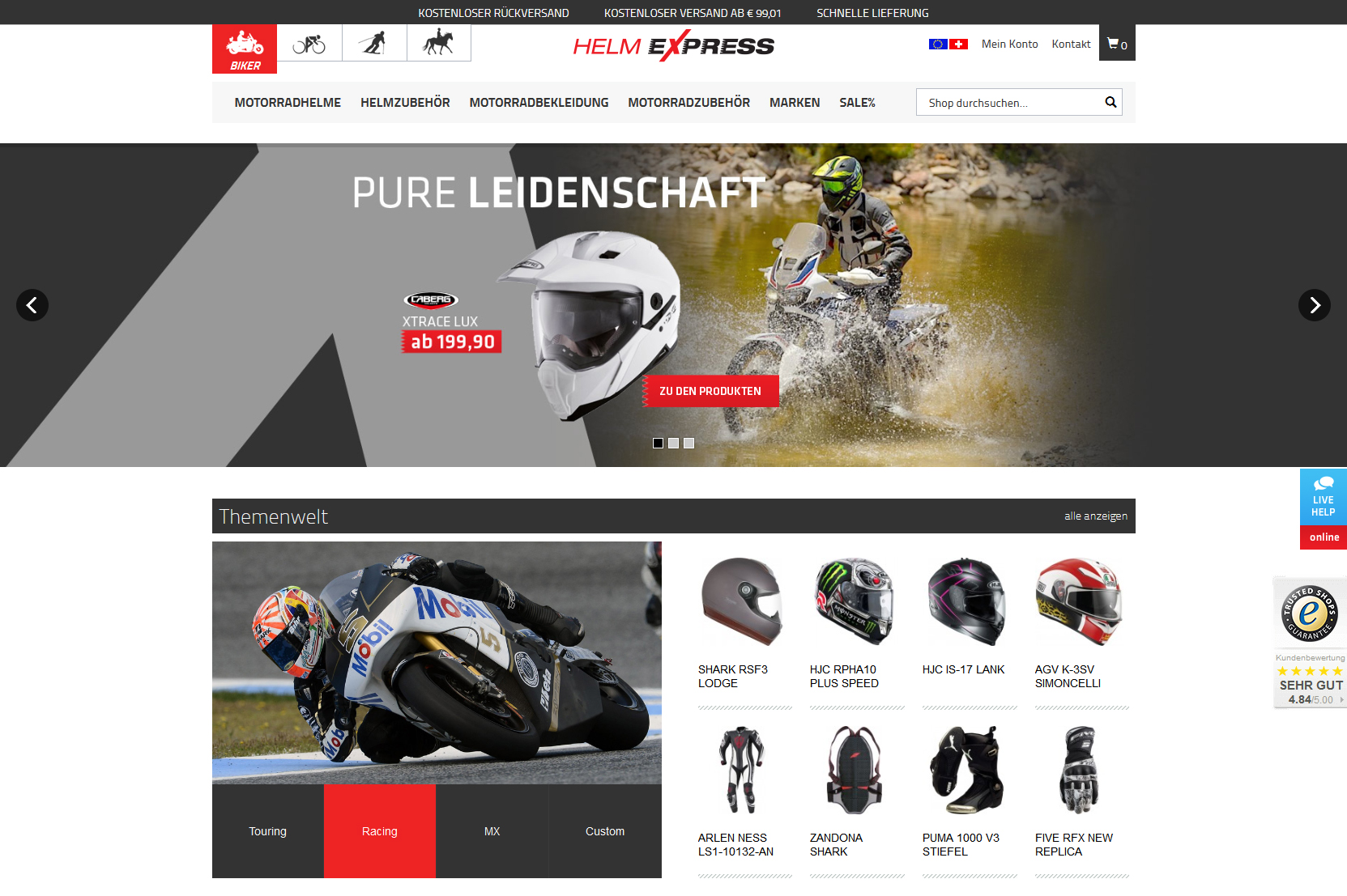 Startseite helmexpress.com