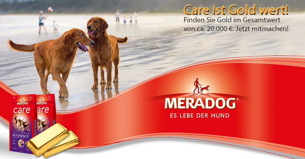 Goldbarren im Meradog Hundefutter finden.
