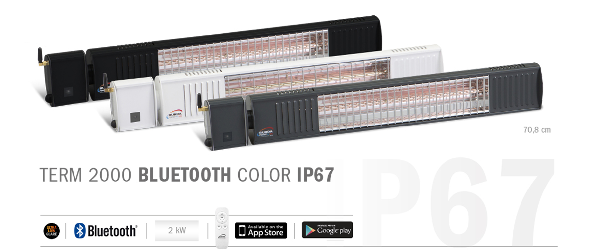 Bluetooth Heizstrahler: BURDA Term 2000 Bluetooth IP 67