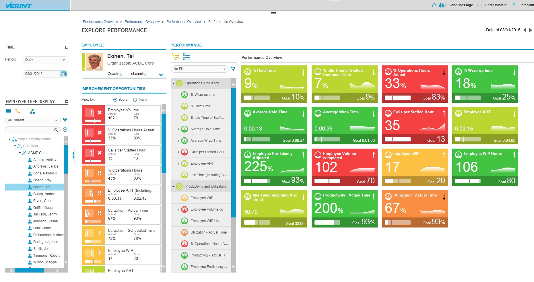 Verint Performance Management: neue Benutzeroberfläche Verint Performance Management: neue Benutzeroberfläche