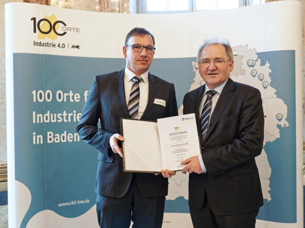 Auszeichnung für hervorragende Innovationsleistung vom Land Baden-Württemberg Auszeichnung für hervorragende Innovationsleistung vom Land Baden-Württemberg