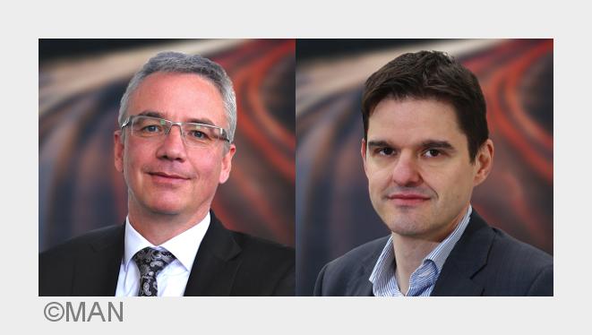 Fingerling und Lipinsky von MAN sprechen auf dem automotiveIT-Kongress 2016 (Bildquelle: MAN) Fingerling und Lipinsky von MAN sprechen auf dem automotiveIT-Kongress 2016 (Bildquelle: MAN)