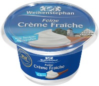 Im Handumdrehen verfeinern mit der neuen Crème Fraîche der Molkerei Weihenstephan.