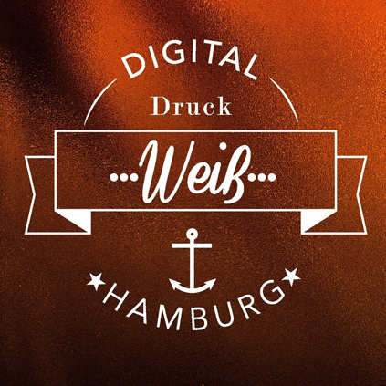 Digitaldruck mit Weiß und Lack in Hamburg