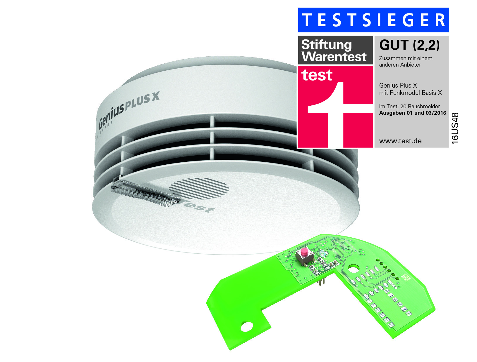 Qualitätsbeweis: Funkvernetzte Rauchwarnmelder von Hekatron zum zweiten Mal in Folge Testsieger. Qualitätsbeweis: Funkvernetzte Rauchwarnmelder von Hekatron zum zweiten Mal in Folge Testsieger.