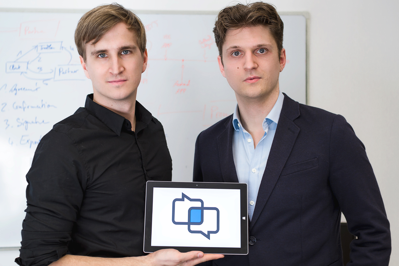 v.l. Robin Jörke (CTO), Jonas Enderlein (CEO), Foto honorarfrei verwendbar, Fotograf: 