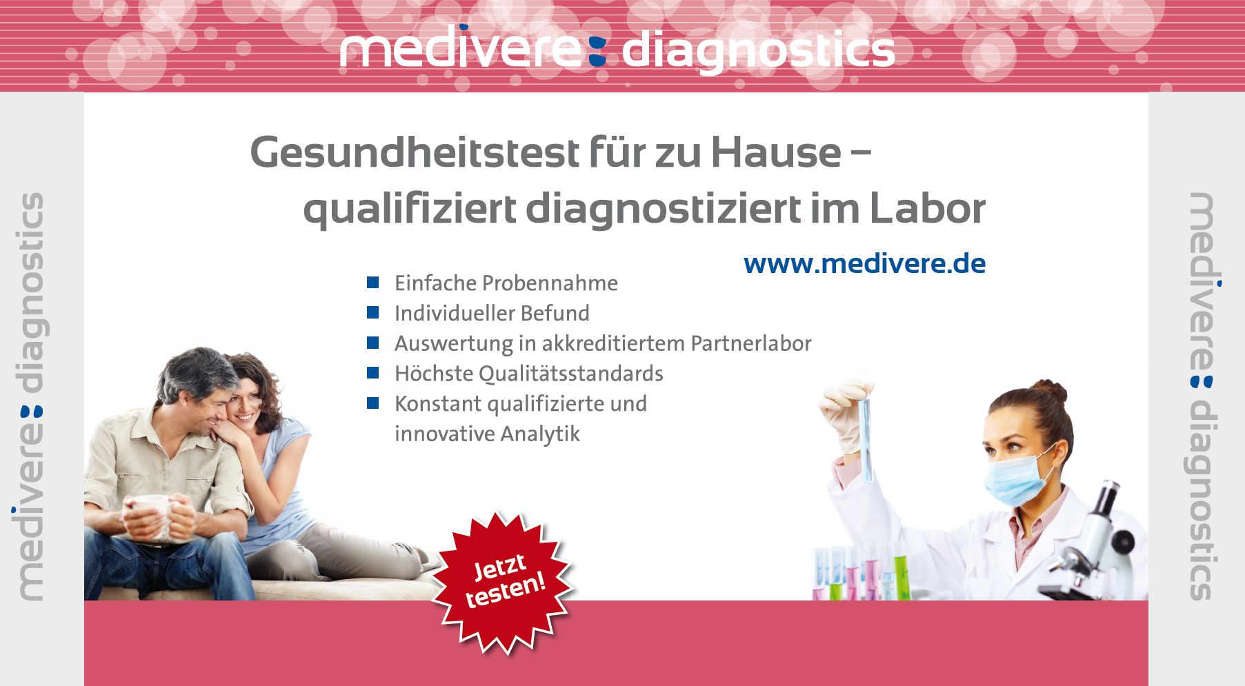 Gesundheit für zu Hause - medivere:diagnostics