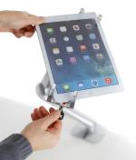 Ergotron bietet eine verschließbare Tablet-Halterung Ergotron bietet eine verschließbare Tablet-Halterung