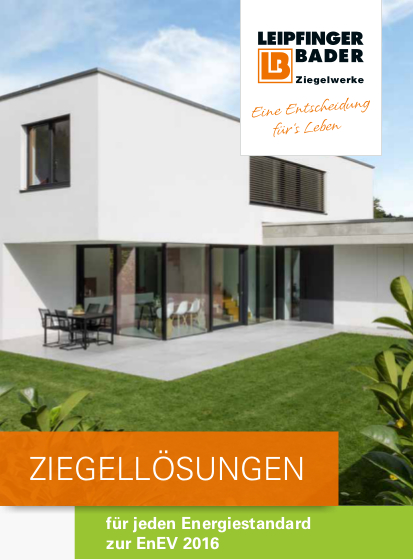 Auf einen Blick: Die neue Infoschrift informiert über energetische Qualitäten der Unipor-Mauerziegel Auf einen Blick: Die neue Infoschrift informiert über energetische Qualitäten der Unipor-Mauerziegel